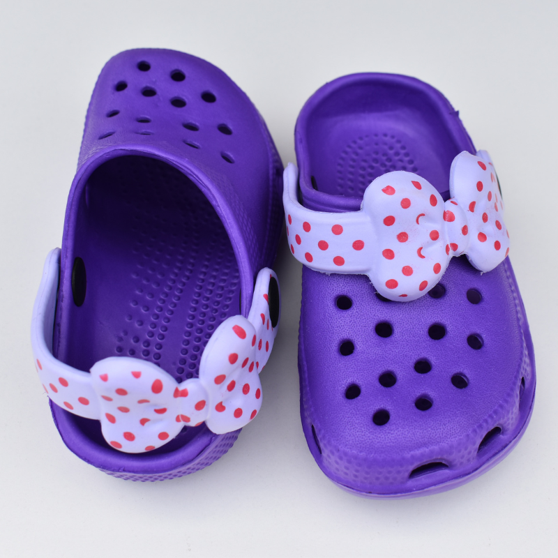 Chalas de Goma para Bebés y Niñas – Tallas 24 a 29, diseños Minnie Morado