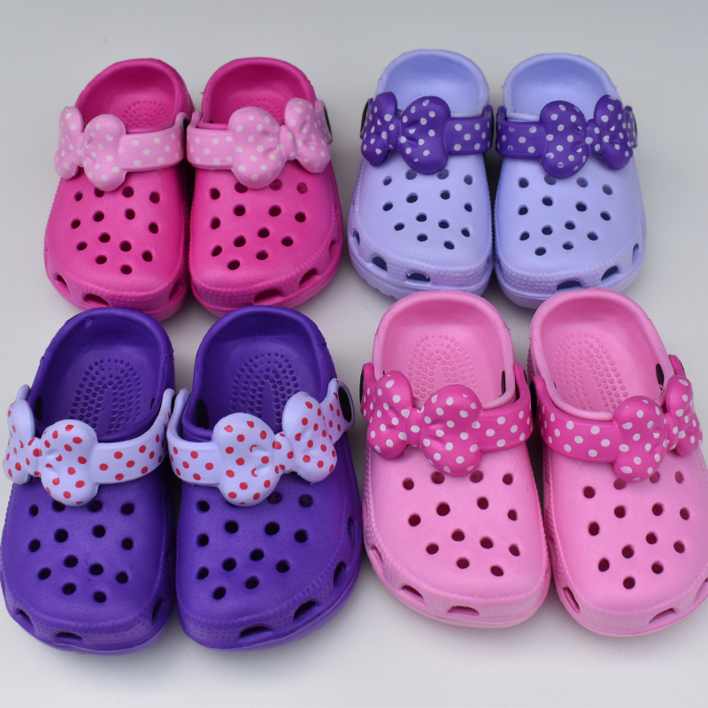 Chalas de Goma para Bebés y Niñas – Tallas 24 a 29, diseños Minnie Lila