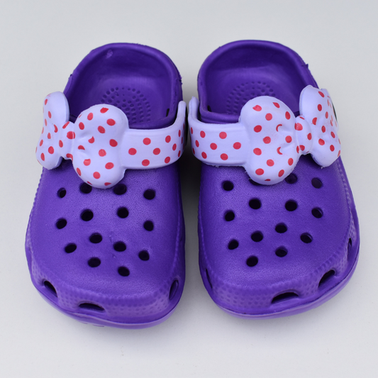 Chalas de Goma para Bebés y Niñas – Tallas 24 a 29, diseños Minnie Morado