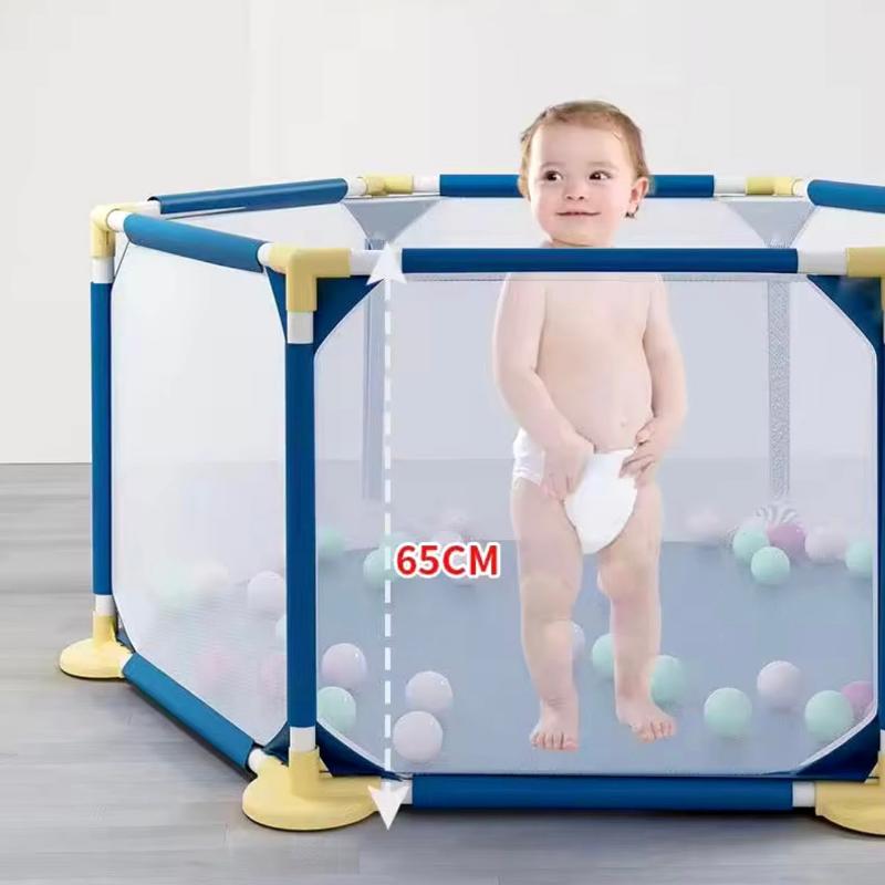 Corral de Seguridad para Bebés con Pelotas Color Azul - Fácil de Ensamblar