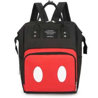 Mochila Pañalera con Bolsillos Amplios Estilo Mickey