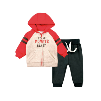 Conjunto Buzo Bebé Mommy Hearts 2 Piezas 100% Algodón Premium | Remate