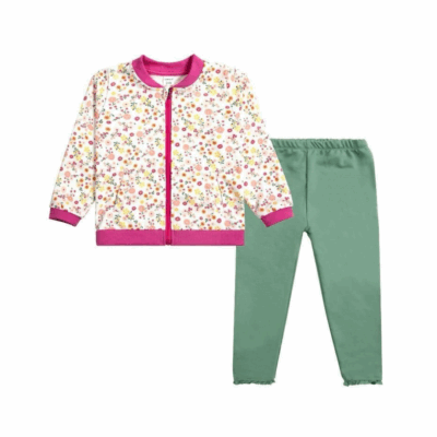 Buzos de Algodón Premium 2 Piezas Bebé (3-36 meses) – Flores