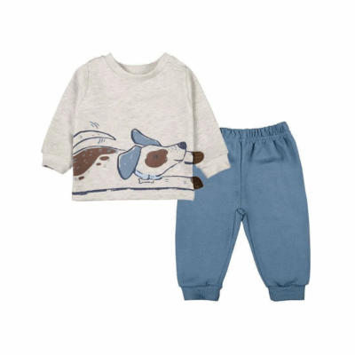 Buzos de Algodón Premium 2 Piezas Bebé (3-36 meses) – Perrito