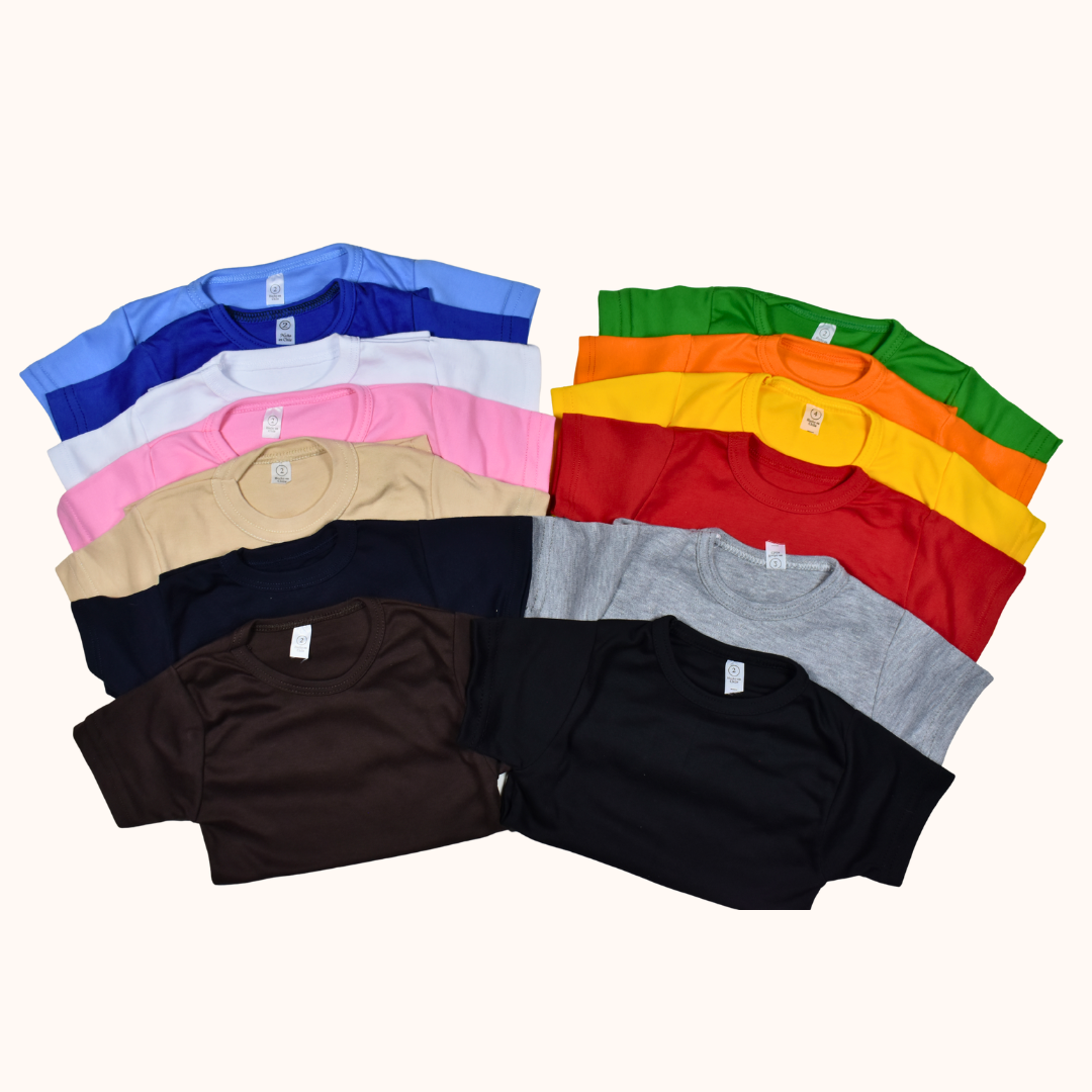 Polera Manga Corta Niño Niña 100% Algodón | REMATE Últimas - Imagen 2