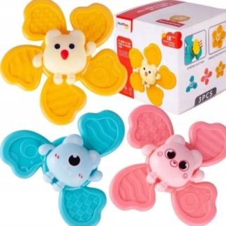 Spinner Sensorial con Ventosa para Bebé | Pack 3 Unidades | 18M+