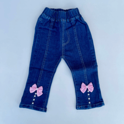 Jeans Niña con Diseños Lazos – Tallas 1 a 4 años