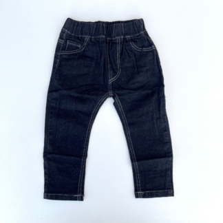 Jeans Niño Negro con Cintura Elasticada | Remate Tallas 1 y 5