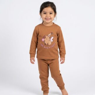 Pijama Piel de Durazno Infantil – Capibara Hada 2 Colores (1–2 Años)