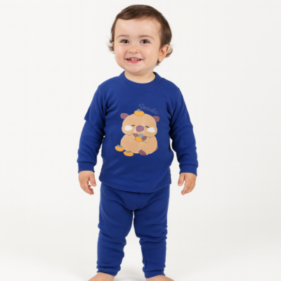 Pijama Piel de Durazno Infantil – Capibaras 3 Colores (1–4 Años)