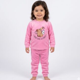 Pijama Piel de Durazno Infantil – Capibara Hada 3 Colores (1–4 Años)