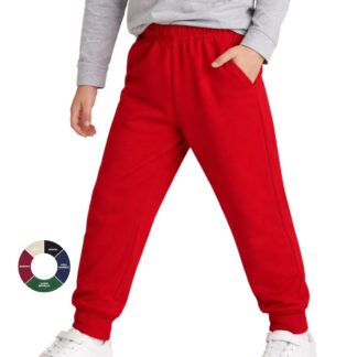 Pantalón Buzo Niño Niña con Puño 100% Algodón | Tallas 2 a 16
