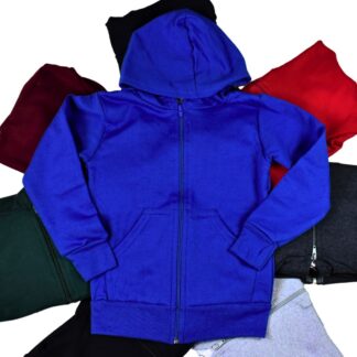 Polerón Infantil con Cierre y Capucha 100% Algodón Nacional | Tallas 4 a 10
