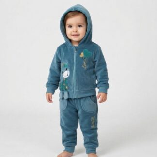 Buzo Plush Niña 2 Piezas Invierno 1 Año – Remate