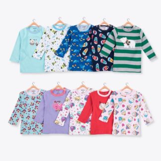 Pack 5 Camisetas Manga Larga Niña 100% Algodón – Remate