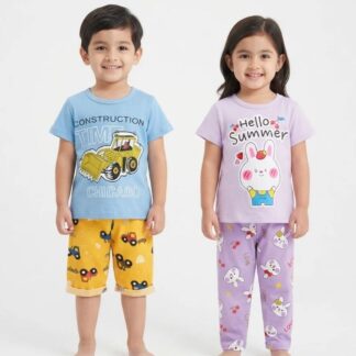 Pijamas Infantiles 100% Algodón Polera y Pantalón Diseños a Elección Talla 1 a 7 | REMATE