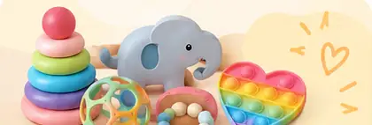 Juguetes sensoriales de colores