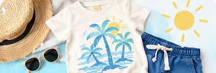 Polera y short de verano para niños