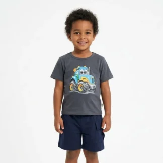 Conjunto de verano para niño Camión: polera y short de algodón