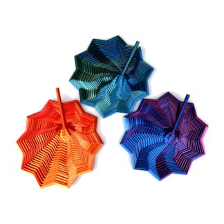 Estrella sensorial espiral 3D giratoria