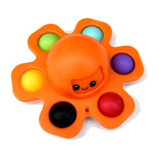 Pulpo spinner pop it sensorial que cambia de cara