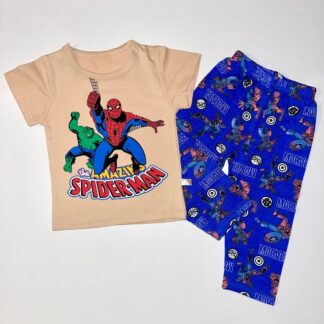 Pijama Niño Spider-Man 100% Algodón Polera + Pantalón | Talla 1